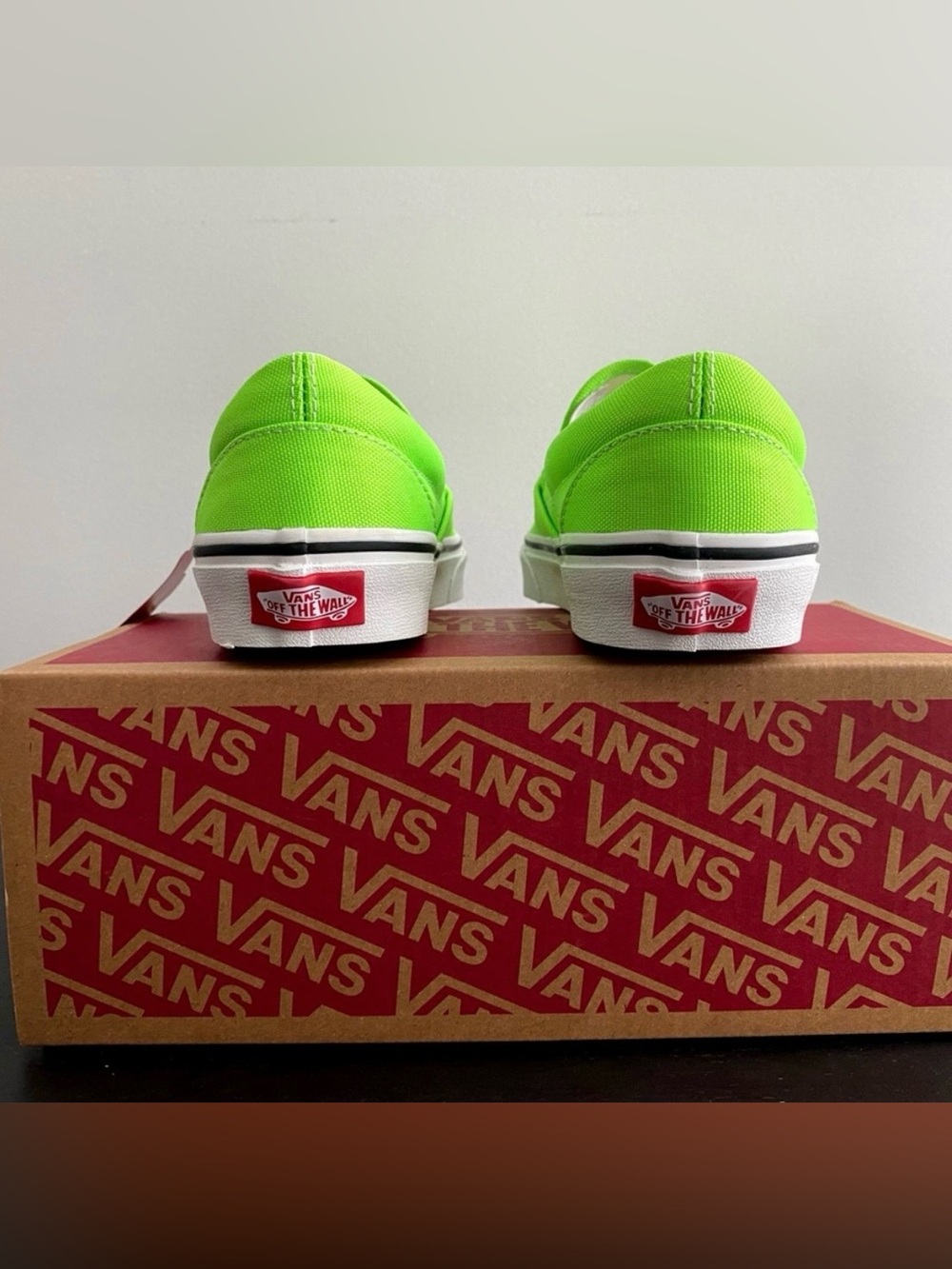 Vans Slip-On — Neon Lime Green - Picture 3 of 6